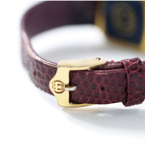 OLD Gucci　＜訳アリ＞リザード腕時計（四角）