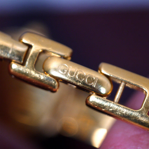 OLD Gucci　バングルウォッチ(イエローゴールド)