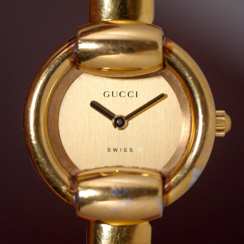 OLD Gucci　バングルウォッチ(イエローゴールド)