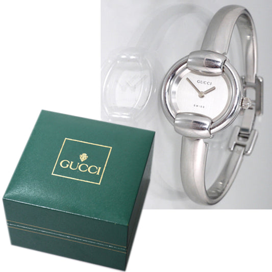 OLD Gucci　バングルウォッチ（シルバー）