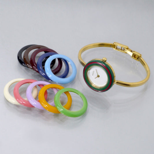 OLD Gucci　チェンジベゼル  ブレスウォッチ（11色）