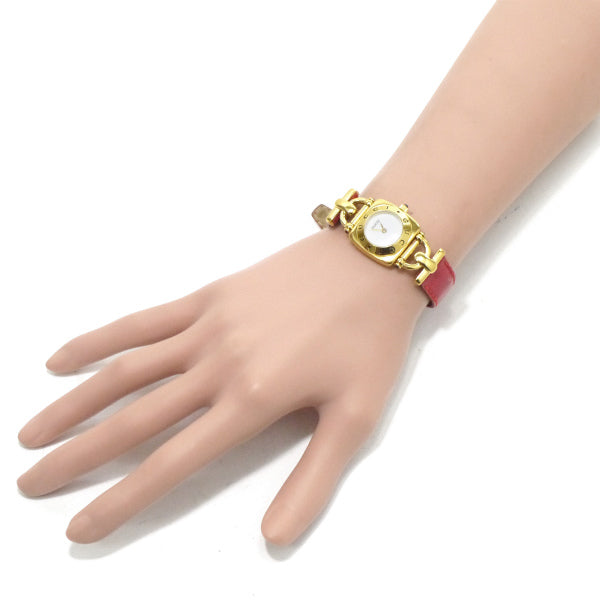 OLD Gucci ホースビット腕時計（赤/リザード）