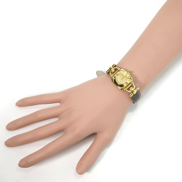 OLD Gucci ホースビット腕時計（ゴールド・茶）