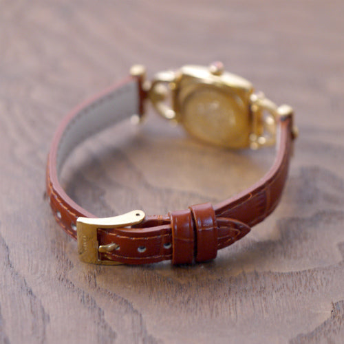 OLD Gucci ホースビット腕時計（ゴールド・茶）