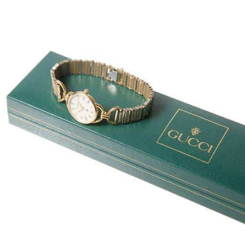 OLD Gucci ＜訳アリ＞蛇腹ホースビット時計