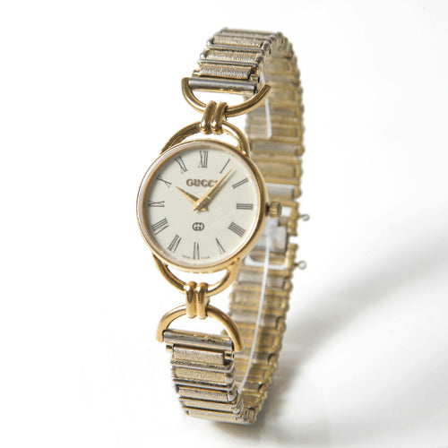 OLD Gucci ＜訳アリ＞蛇腹ホースビット時計