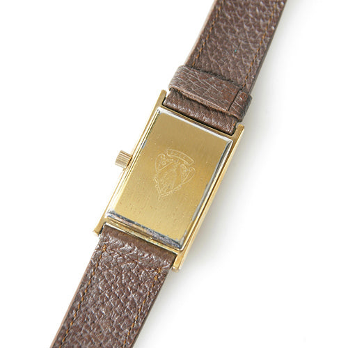 OLD Gucci　腕時計ダークブラウン長方形