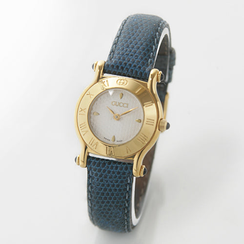 OLD Gucci リザード腕時計（青）