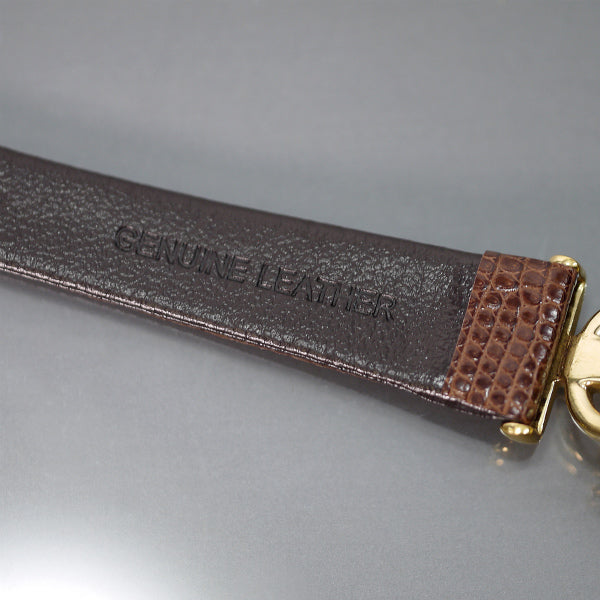 OLD Gucci ホースビット腕時計（リザード/茶）