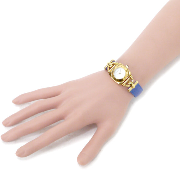 OLD Gucci ホースビット腕時計（リザード・青） – Vintage Shop Rococo