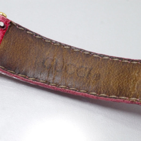 OLD Gucci レア!!ホースビット腕時計（リザード・ピンク）