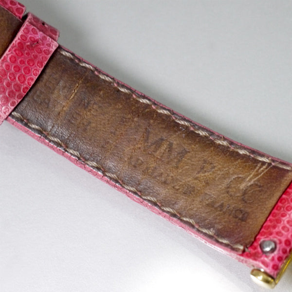 OLD Gucci レア!!ホースビット腕時計（リザード・ピンク）