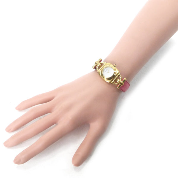 OLD Gucci レア!!ホースビット腕時計（リザード・ピンク）