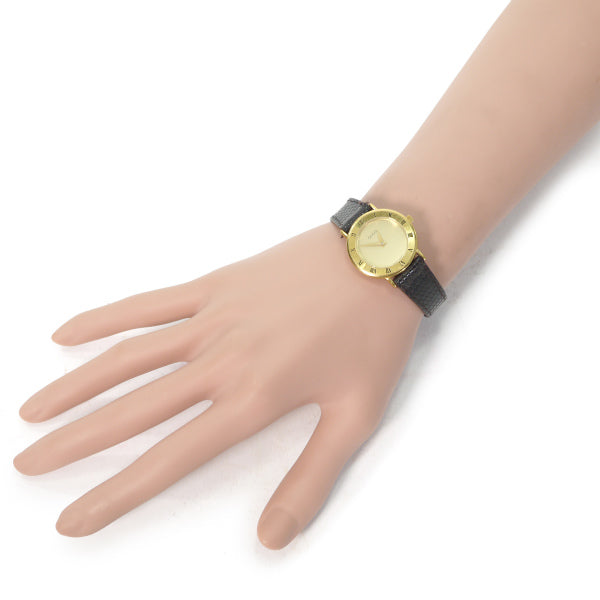 OLD Gucci ギリシャ数字 リザード腕時計（濃茶）