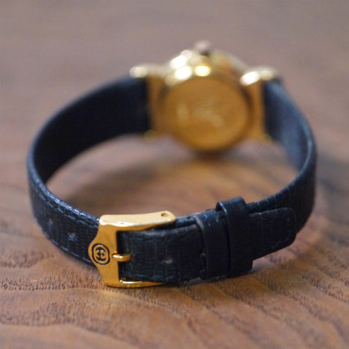 OLD Gucci ギリシャ数字 腕時計（リザード /黒）