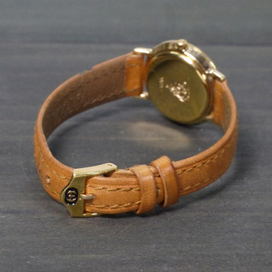 OLD Gucci レア!!総クレスト柄 腕時計（キャメル）