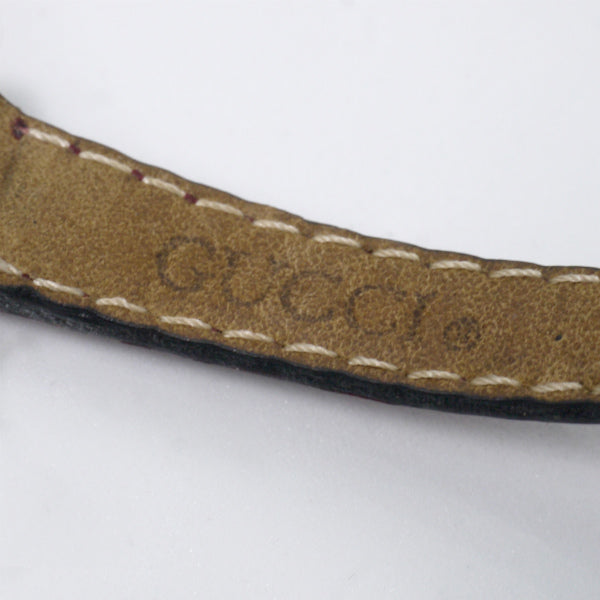 OLD Gucci　サイドシェリーミニ腕時計（ボルドー）