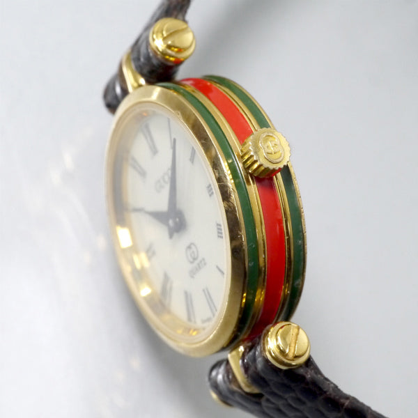 OLD GUCCI クォーツ 腕時計 中古・古着通販】GUCCI (グッチ) 腕時計 クォーツ シェリー