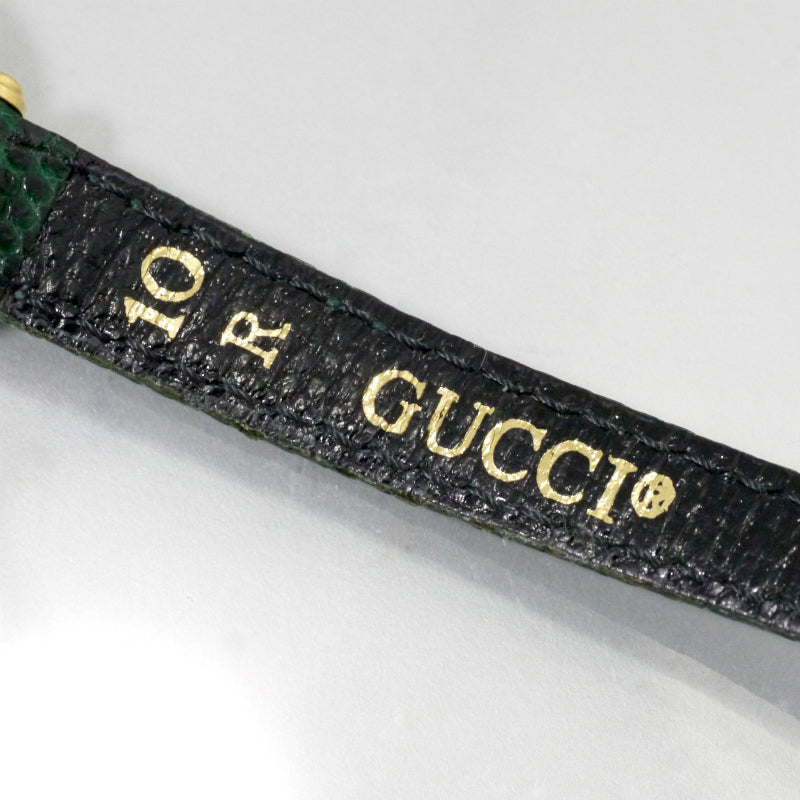 OLD Gucci　サイドシェリーミニ腕時計（グリーン）