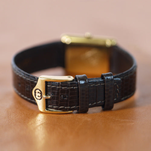 OLD Gucci  ロゴ入り腕時計（茶）