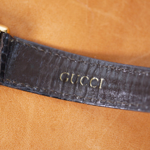 OLD Gucci  ロゴ入り腕時計（茶）
