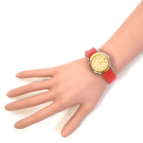 OLD Gucci 80sMONDIALE腕時計（18金 /赤）