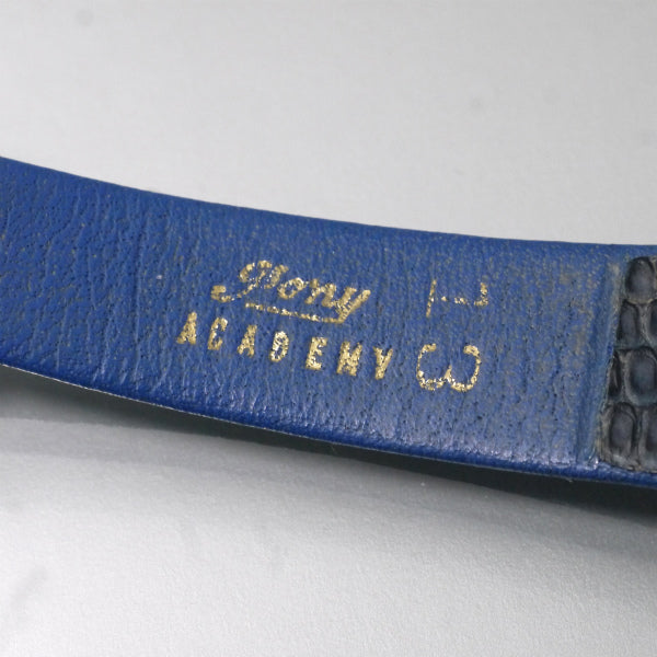 OLD Gucci レア!!ギリシャ数字 シェリー腕時計（リザード・青）