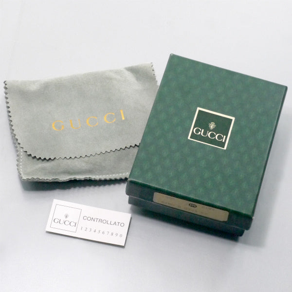 OLD Gucci　ベルトモチーフ リザードレザーバングル（赤）