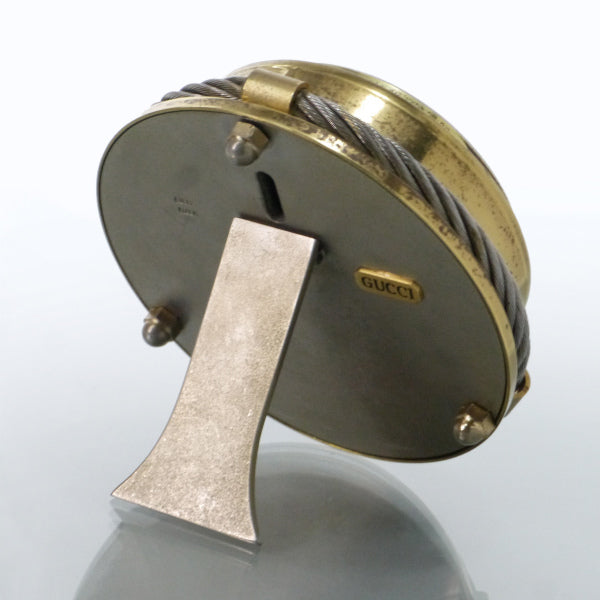 OLD Gucci 　激レア!!ロープデザイン置時計（ゴールド）