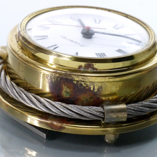 OLD Gucci 　激レア!!ロープデザイン置時計（ゴールド）