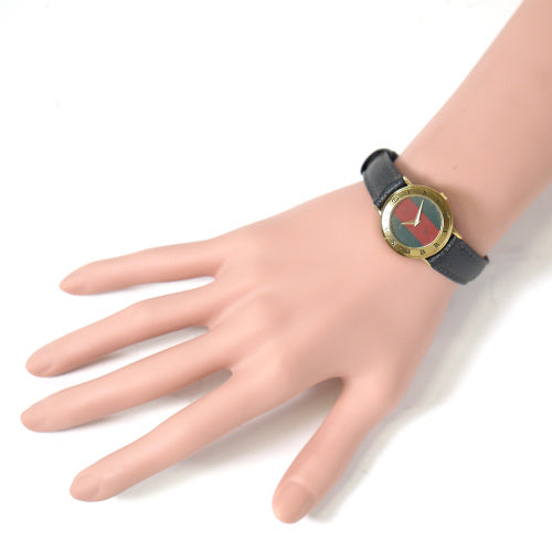 OLD Gucci ギリシャ数字 腕時計(黒バンド）