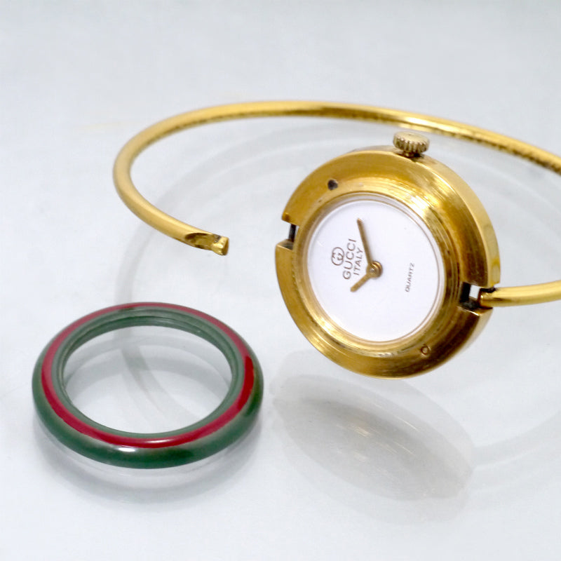 OLD Gucci　チェンジベゼル バングルウォッチ（6色）