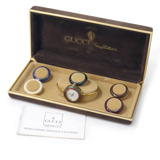 OLD Gucci　チェンジベゼル バングルウォッチ（6色）