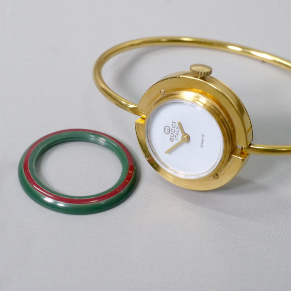 OLD Gucci　チェンジベゼル バングルウォッチ(5色)