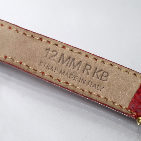 OLD Gucci リンクチェーン スクエア腕時計（赤/リザード）