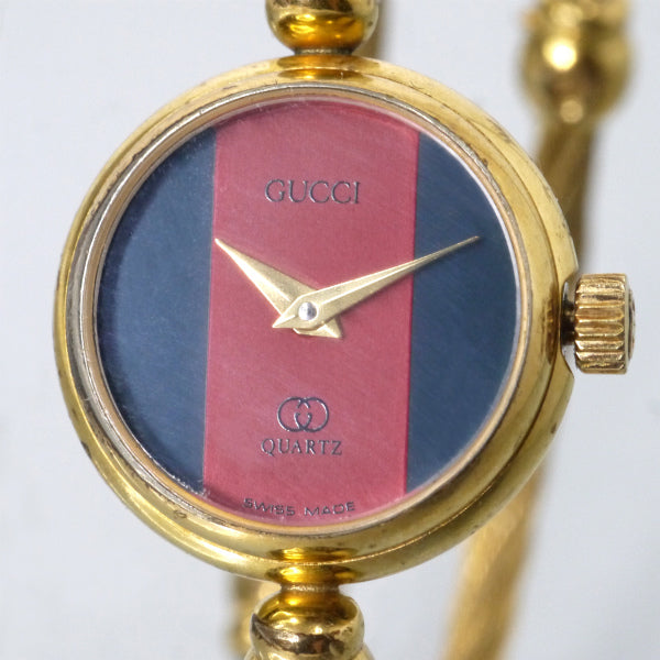 OLD Gucci　シェリーバングルウオッチ（ゴールド）