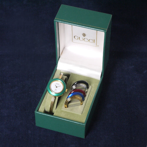 OLD Gucci　メタリックベゼルチェンジ交換ウオッチ