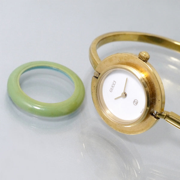 OLD Gucci　チェンジベゼル  ブレスウォッチ（単色）