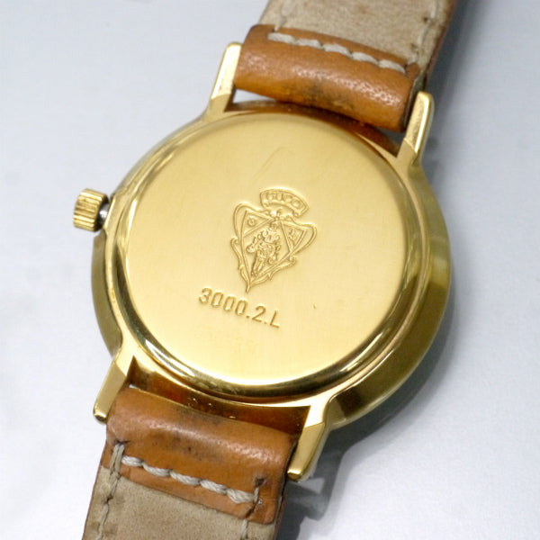 OLD Gucci ギリシャ数字 秒針腕時計（レザー/キャメル）