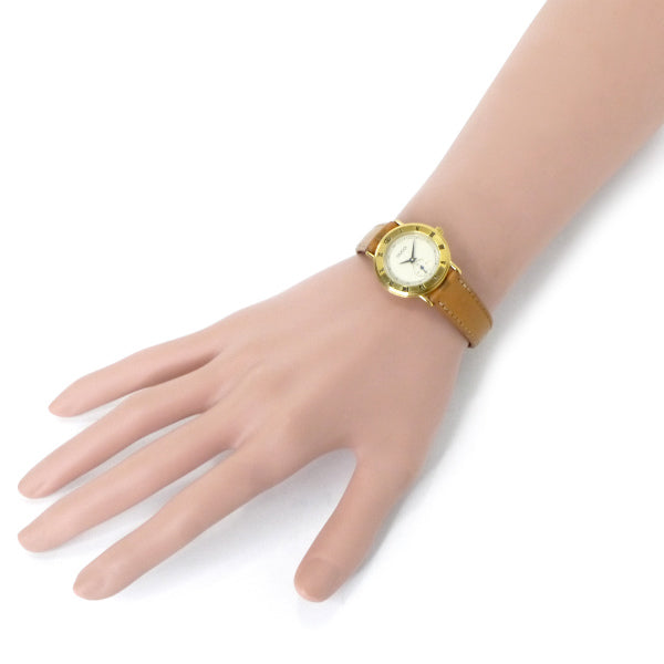 OLD Gucci ギリシャ数字 秒針腕時計（レザー/キャメル）