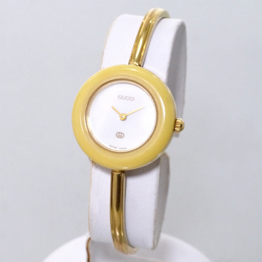 OLD Gucci　チェンジベゼル  ブレスウォッチ（単色）