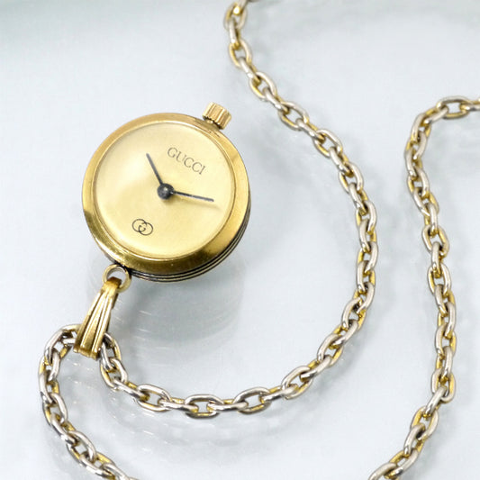 OLD Gucci 　サイドラインペンダントウォッチ（手巻き）