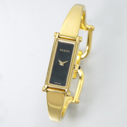 OLD Gucci　ブラックフェイス バングルウオッチ