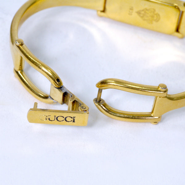 OLD Gucci ホースビットバングルウオッチ（ゴールド）