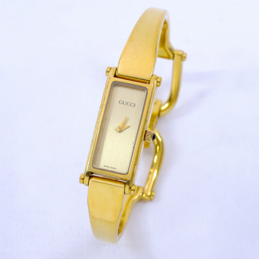 OLD Gucci ホースビットバングルウオッチ（ゴールド）