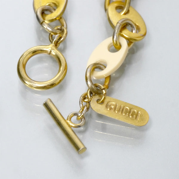 OLD Gucci　リンクチェーンブレスレット（ゴールド）