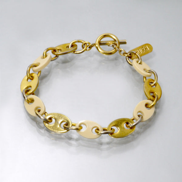 OLD Gucci　リンクチェーンブレスレット（ゴールド）