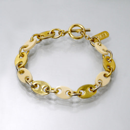 OLD Gucci　リンクチェーンブレスレット（ゴールド）