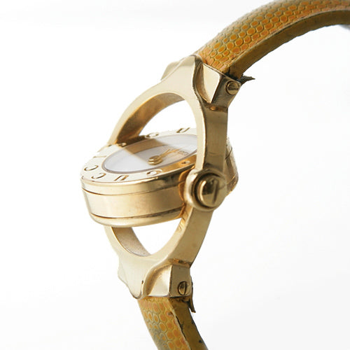 OLD Gucci 回転ブレス時計　蛇（黄）