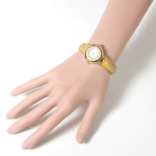 OLD Gucci 回転ブレス時計　蛇（黄）